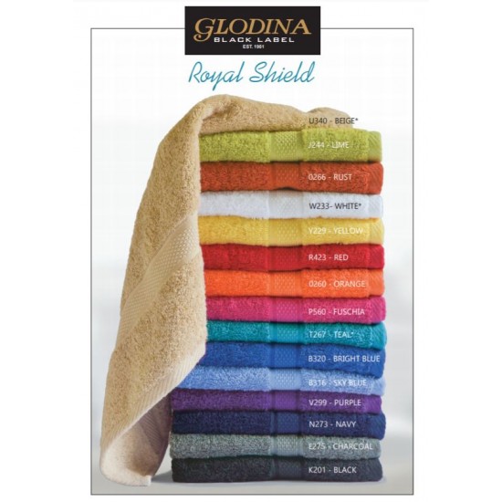 Glodina Royal Shield Bath Sheets 85x150cm range Glodina Royal Shield Bath Sheets 85x150cm range