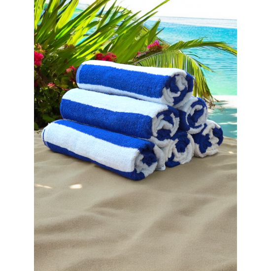 Royal Blue Stripe Beach Towels Royal Blue Stripe Beach Towels